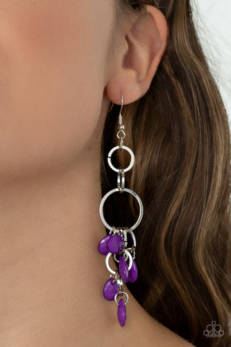 Sandcastle Sunset Purple Earrings - Jewelry by Bretta