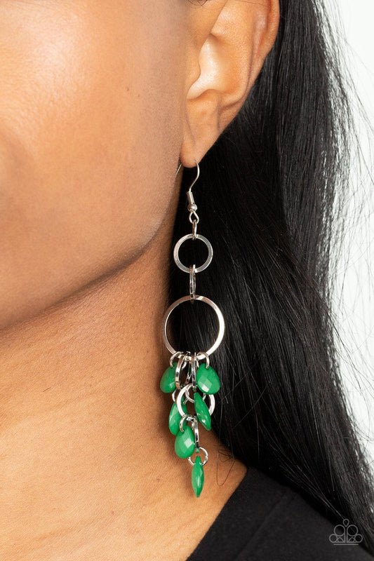 Sandcastle Sunset Green Earrings - Jewelry by Bretta