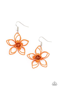 Botanical Bonanza Orange Earrings - Jewelry by Bretta