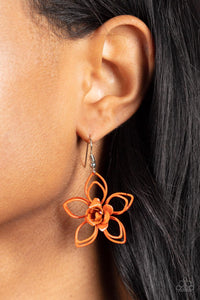 Botanical Bonanza Orange Earrings - Jewelry by Bretta