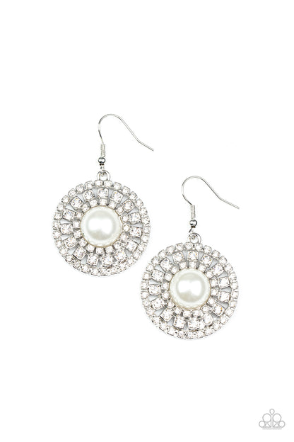 Century Classic White Earrings - Jewelry by Bretta