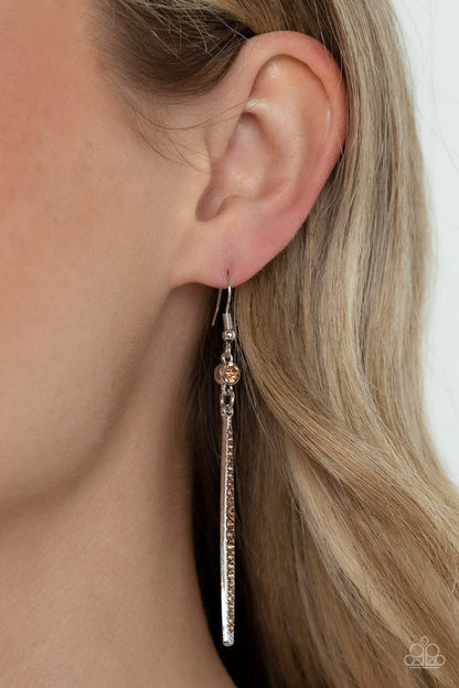 Skyscraping Shimmer Brown Earrings - Jewelry by Bretta