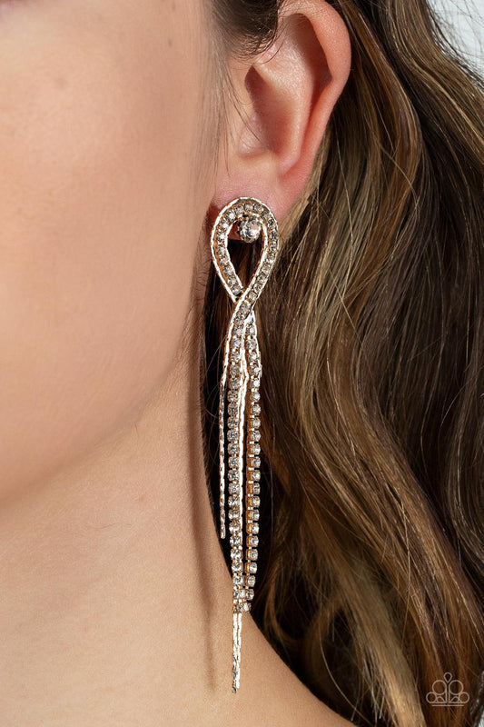 Luxury Lasso Gold Earrings - Jewelry by Bretta