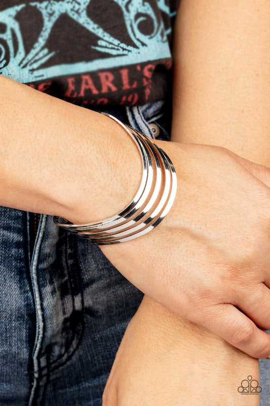 Tantalizingly Tiered Silver Bracelet - Jewelry by Bretta