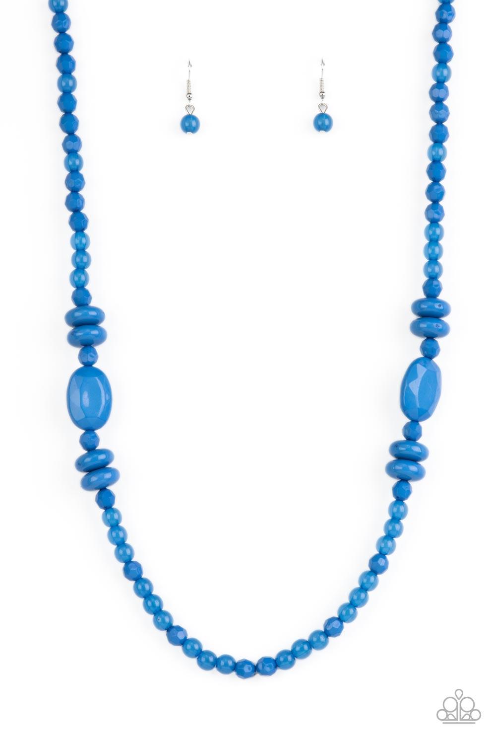 Tropical Tourist Blue Necklace - Jewelry by Bretta