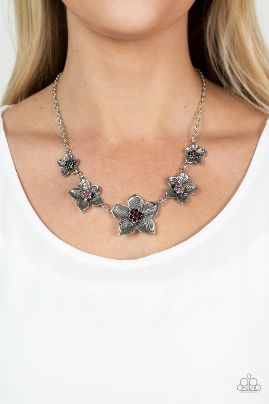 Wallflower Wonderland Purple Necklace - Jewelry by Bretta