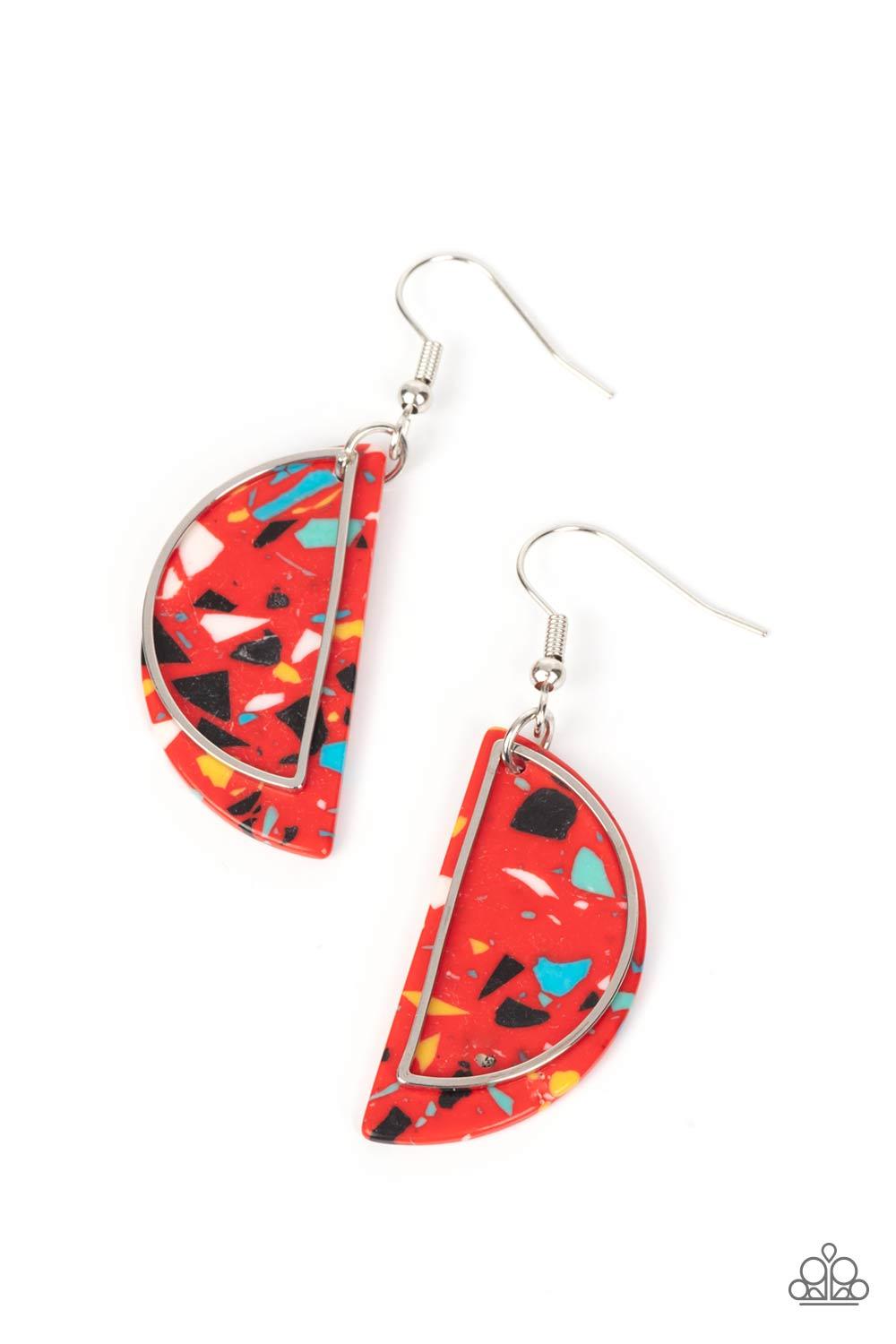 Flashdance Fashionista Red Earrings - Jewelry by Bretta