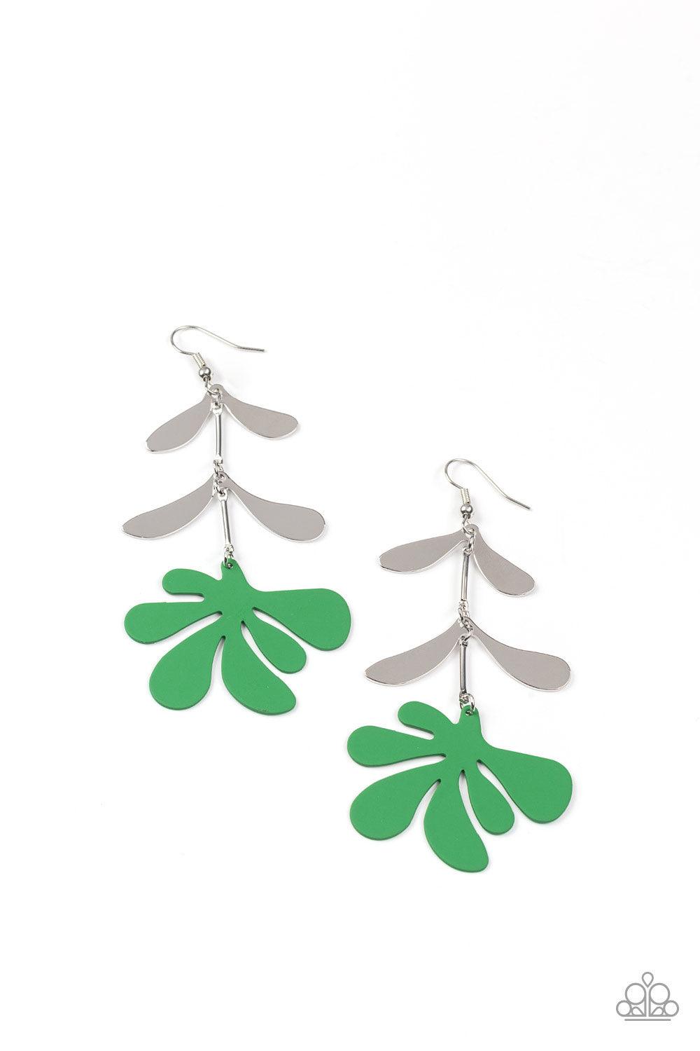 Palm Beach Bonanza Green Earrings - Jewelry by Bretta