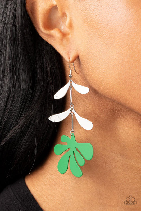 Palm Beach Bonanza Green Earrings - Jewelry by Bretta