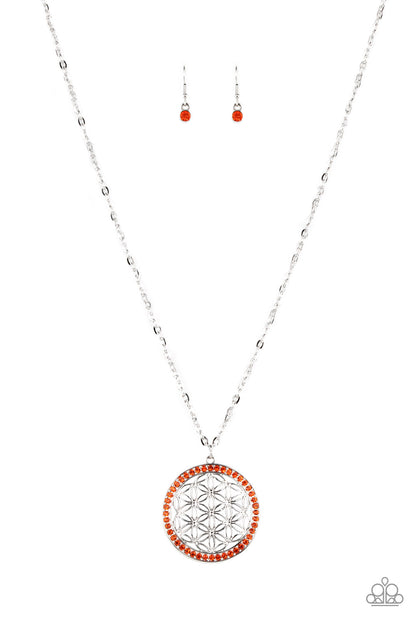 Tearoom Twinkle Orange Necklace - Jewelry by Bretta