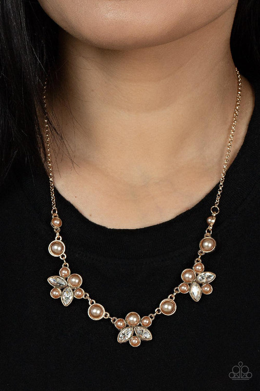 Royally Ever After Brown Necklace - Jewelry by Bretta