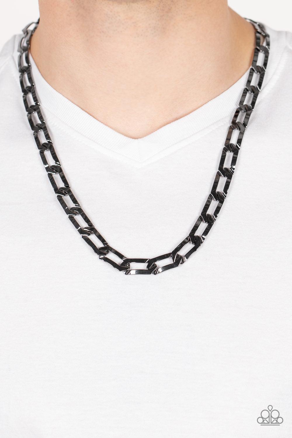 Full-Court Press Black Necklace - Jewelry by Bretta