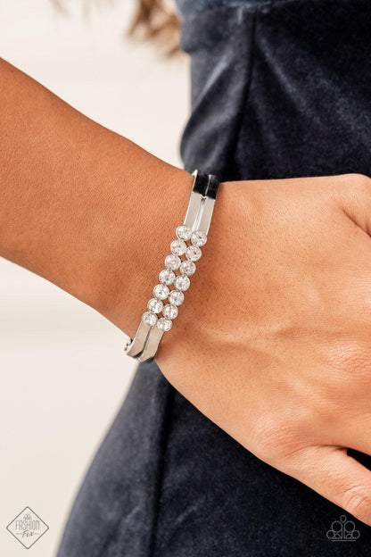 Doubled Down Dazzle White Bracelet - Jewelry by Bretta