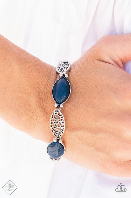 Garden Rendezvous Blue Bracelet - Jewelry by Bretta