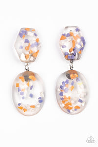 Flaky Fashion Orange Earrings - Jewelry by Bretta