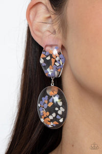 Flaky Fashion Orange Earrings - Jewelry by Bretta