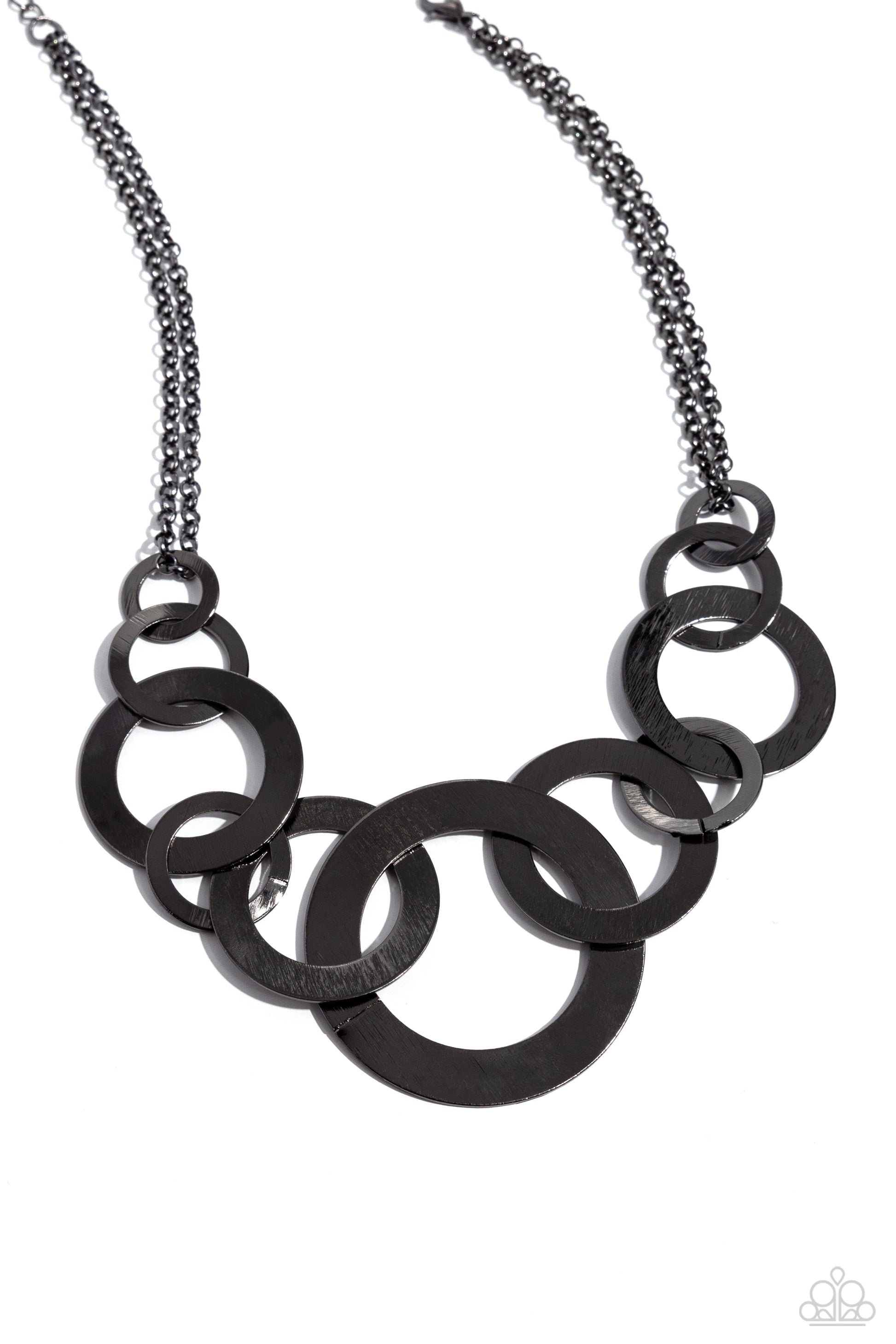 Uptown Links Black Necklace - Jewelry by Bretta