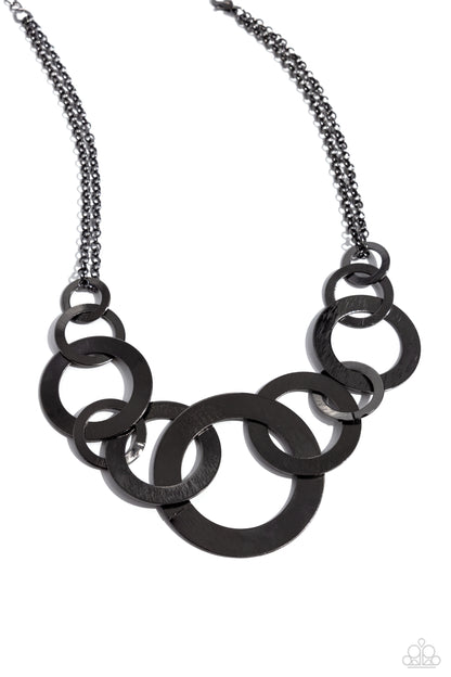 Uptown Links Black Necklace - Jewelry by Bretta