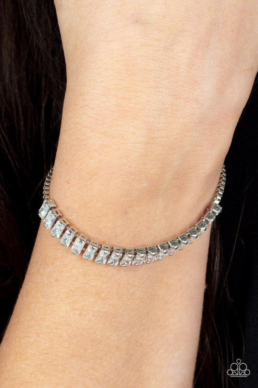 Glitz and Glimmer White Bracelet - Jewelry by Bretta