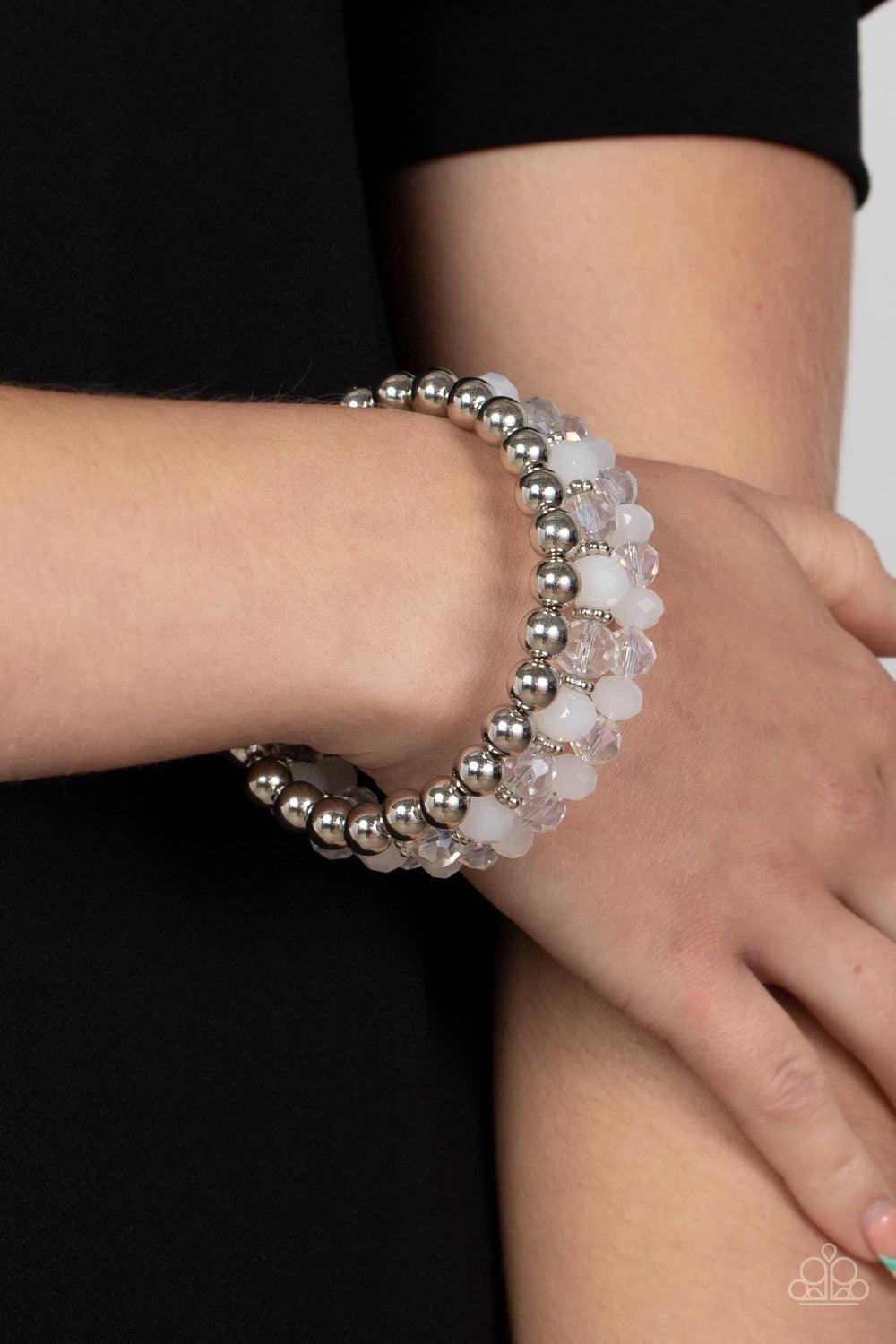 Gimme Gimme White Coil Bracelet - Jewelry by Bretta