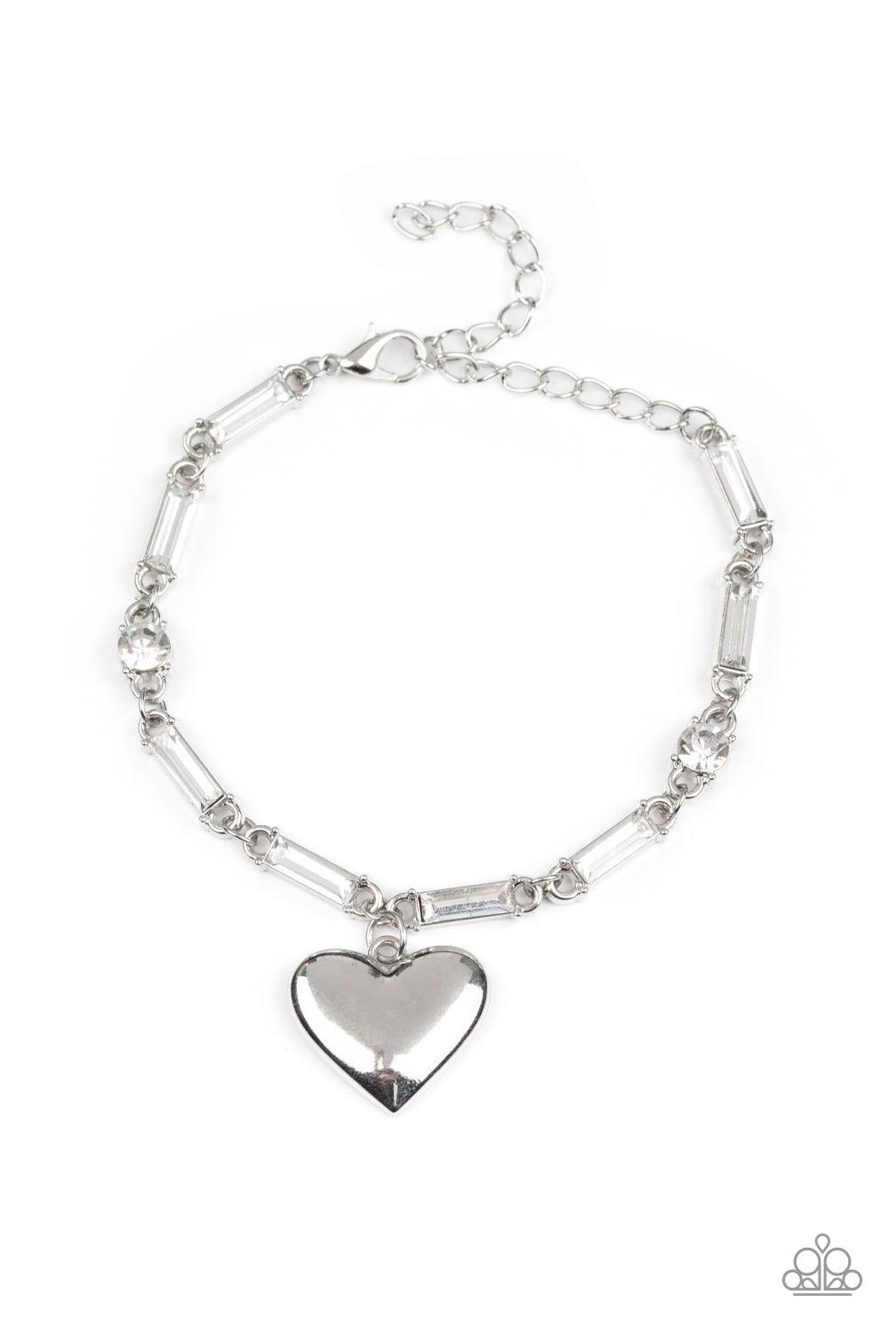 Sweetheart Secrets White Bracelet - Jewelry by Bretta