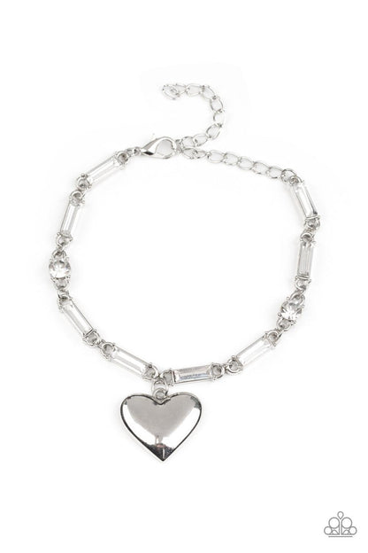 Sweetheart Secrets White Bracelet - Jewelry by Bretta