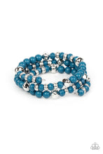Vibrant Verve Blue Coil Bracelet - Jewelry by Bretta