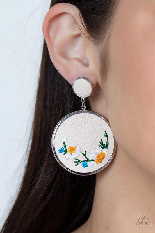 Embroidered Gardens Multi Earrings - Jewelry by Bretta