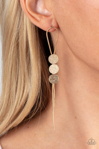 Bolo Beam Gold Earrings - Jewelry by Bretta