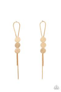 Bolo Beam Gold Earrings - Jewelry by Bretta