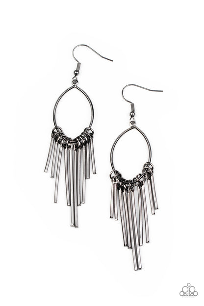 Mood Swing Black Earrings - Jewelry by Bretta