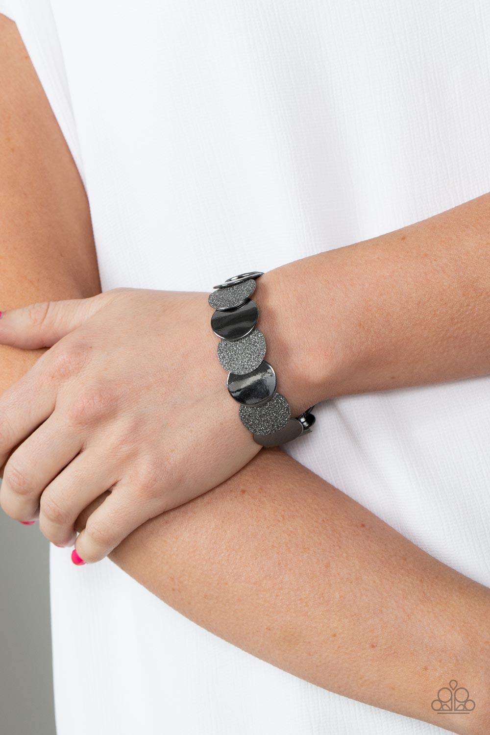 Demurely Disco Black Bracelet - Jewelry by Bretta