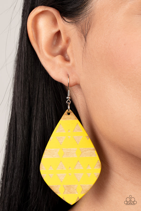 Zimbabwe Zoo Yellow Earrings - Jewelry by Bretta