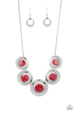 Elliptical Effervescence Red Necklace - Jewelry by Bretta