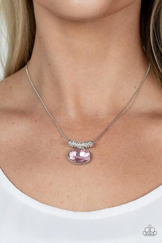 Pristinely Prestigious Pink Necklace - Jewelry by Bretta