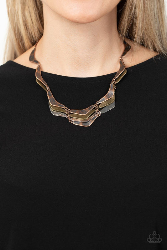 Mixed Metal Mecca Copper Necklace - Jewelry by Bretta