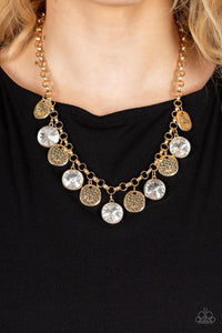 Spot On Sparkle Gold Necklace - Jewelry by Bretta
