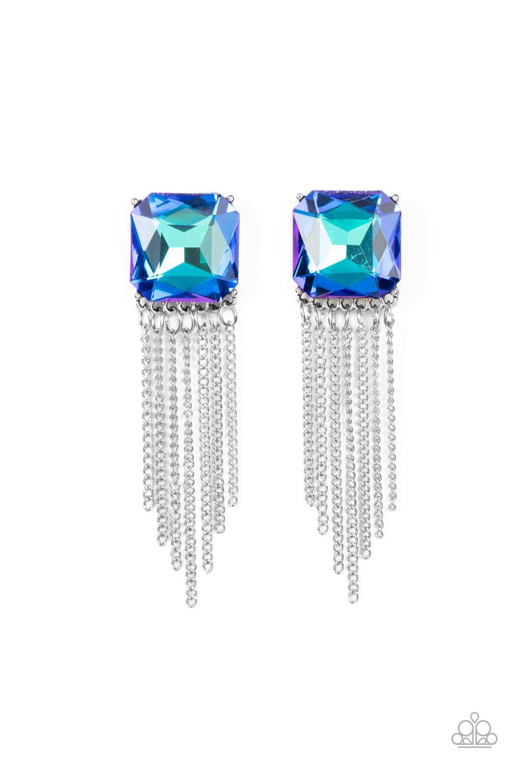 Supernova Novelty Blue Earrings - Jewelry by Bretta