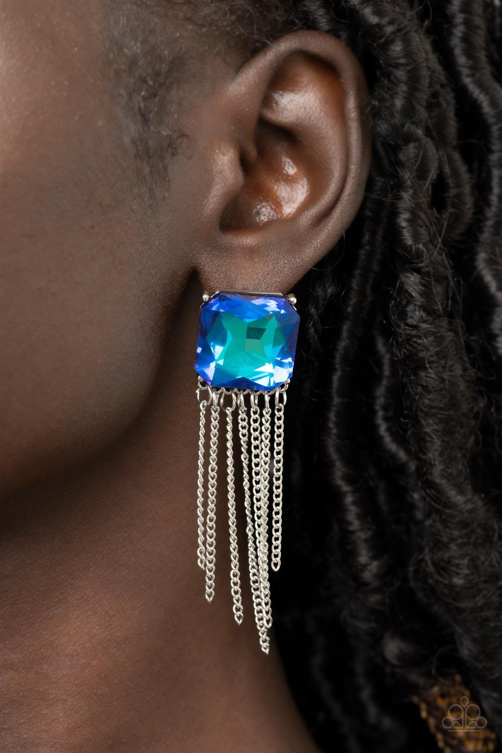 Supernova Novelty Blue Earrings - Jewelry by Bretta