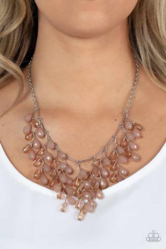 Garden Fairytale Brown Necklace - Jewelry by Bretta