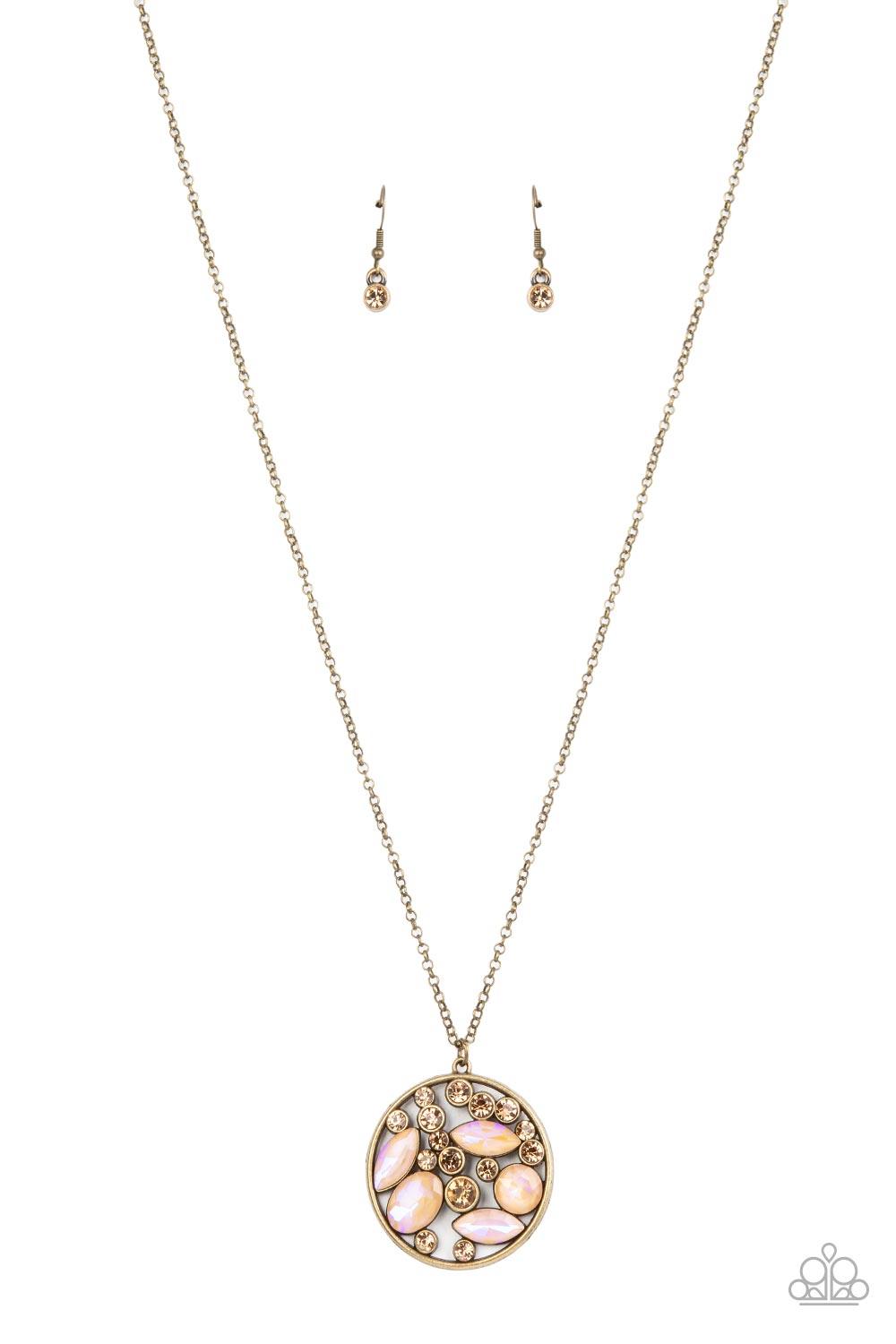 Iridescently Influential Brown Necklace - Jewelry by Bretta