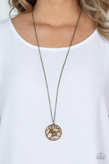 Iridescently Influential Brown Necklace - Jewelry by Bretta