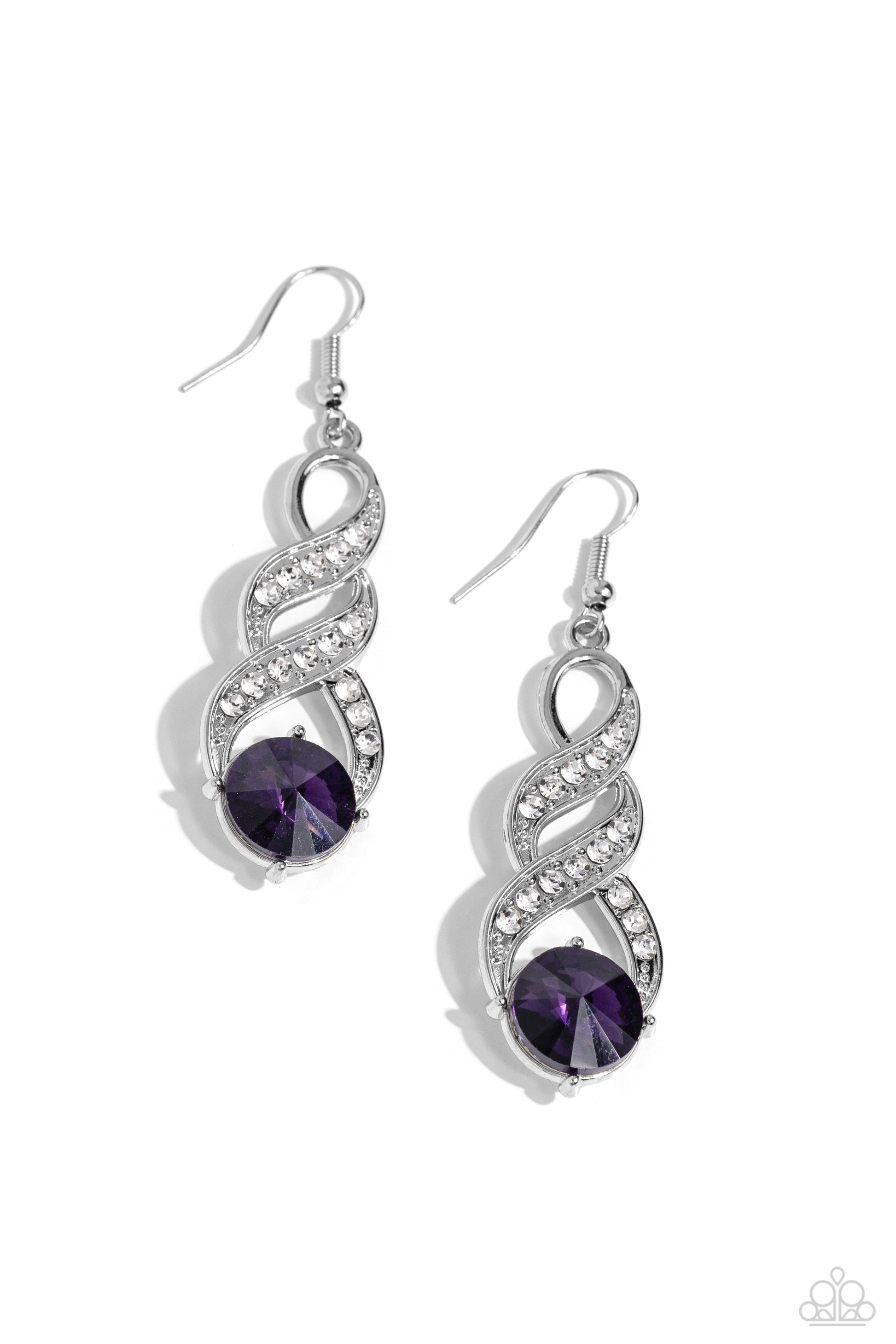 High-Ranking Royalty Purple Earrings - Jewelry by Bretta