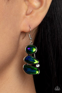 Gem Galaxy Green Earrings - Jewelry by Bretta