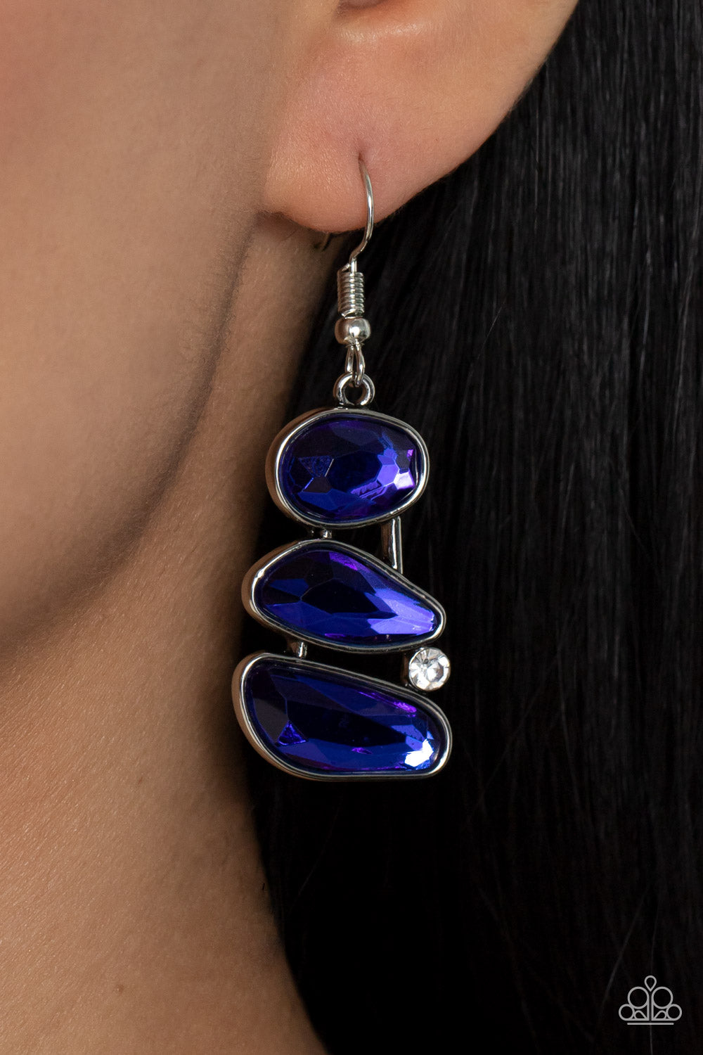 Gem Galaxy Blue Earrings - Jewelry by Bretta