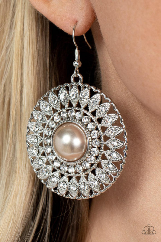 Glorified Glitz Brown Earrings - Jewelry by Bretta