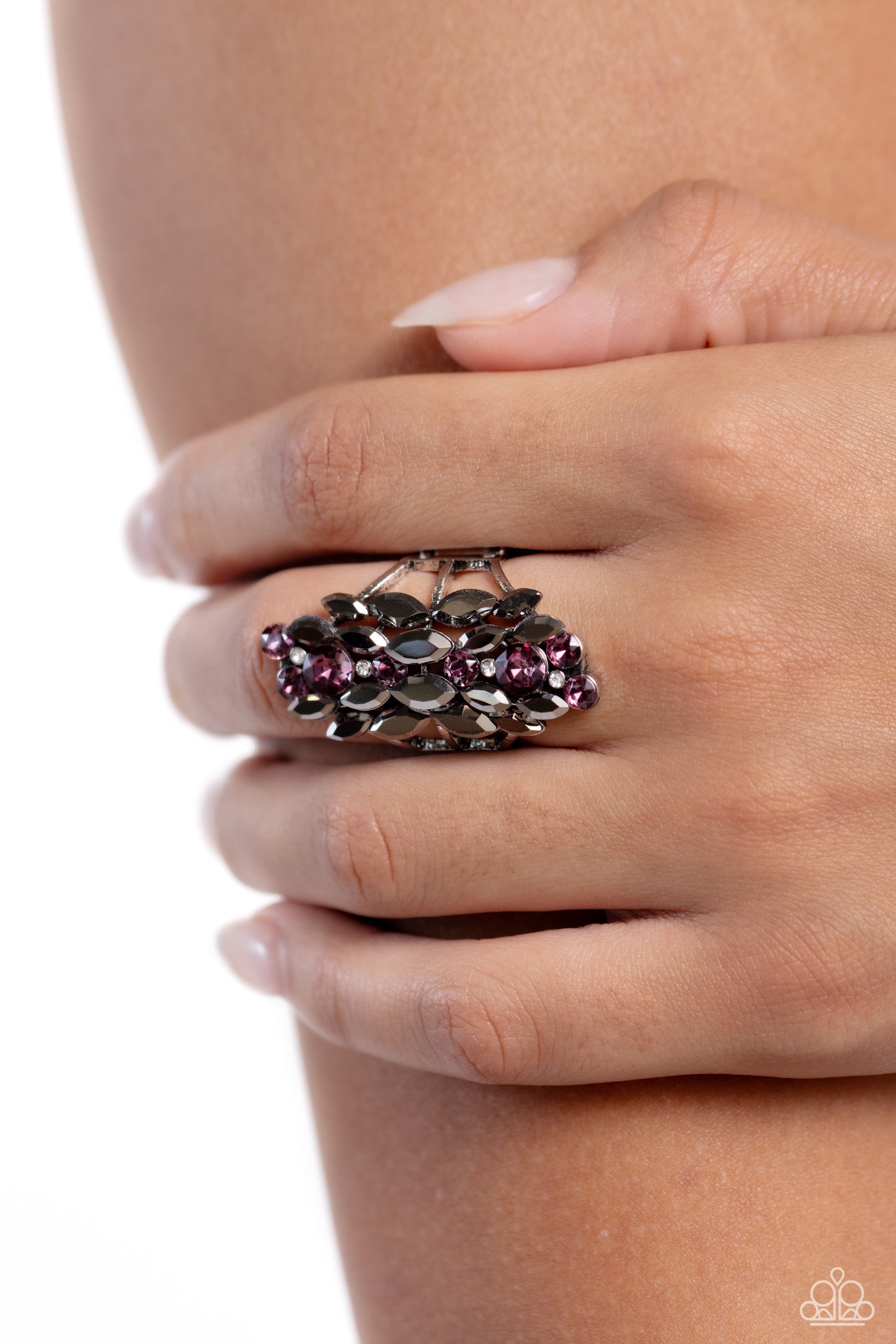 Smoky Smolder Purple Ring - Jewelry by Bretta
