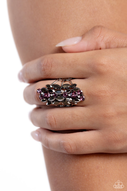 Smoky Smolder Purple Ring - Jewelry by Bretta