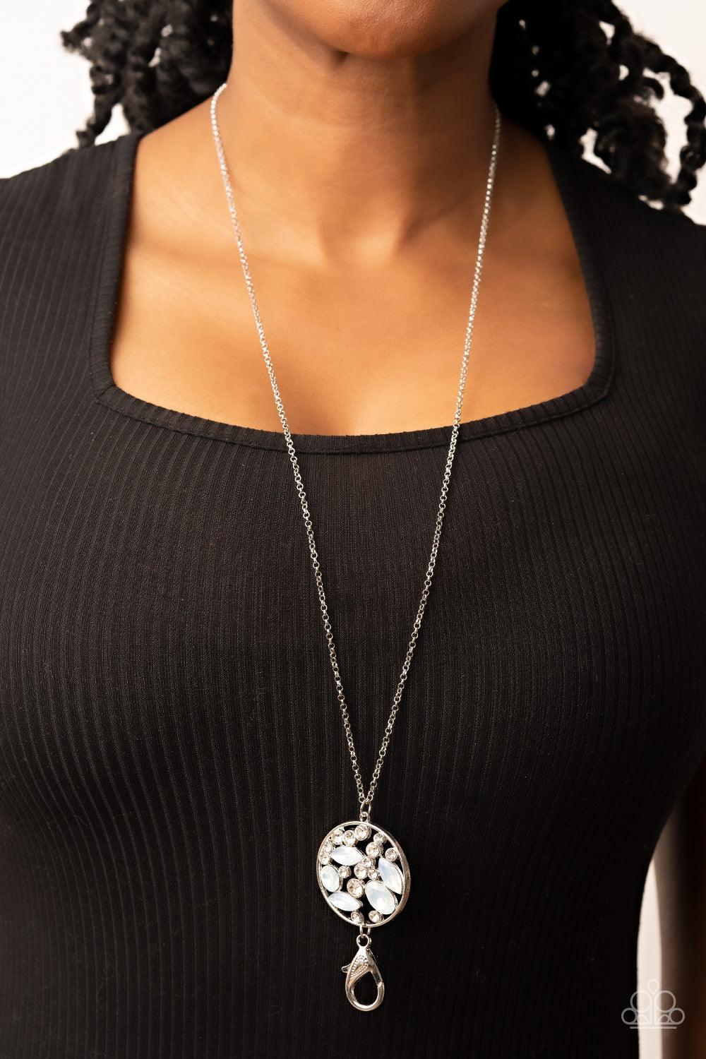 Iridescently Influential White Necklace - Jewelry by Bretta
