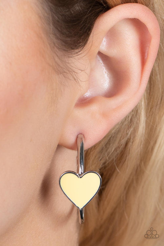 Kiss Up Yellow Earrings - Jewelry by Bretta